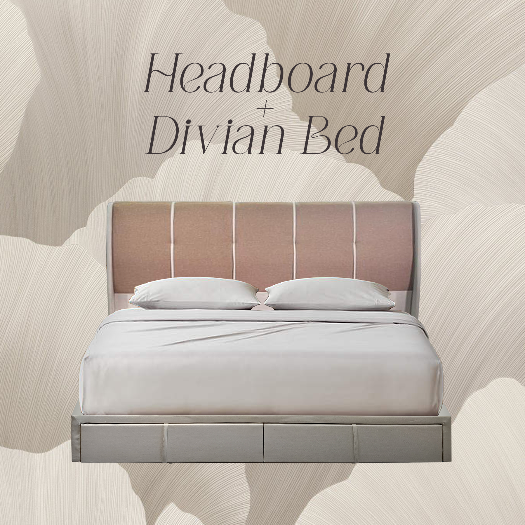 950/1114 FABRIC HEADBOARD + DIVAN